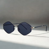 Hexagon Metal Frame Sunglasses