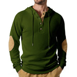 Button Neck Jacquard Knit Sweater