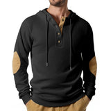 Button Neck Jacquard Knit Sweater