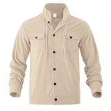 Corduroy Loose Fit Collared Jacket