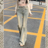 Raw Edge Vintage Flared Jeans