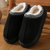 Plush Platform Winter Home Slippers