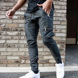 Slim Fit Drawstring Cargo Pants