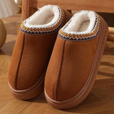 Plush Platform Winter Home Slippers