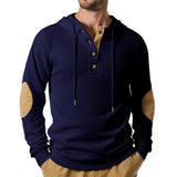 Button Neck Jacquard Knit Sweater