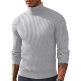 Slim Fit Turtleneck Knit Sweater