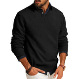Slim Fit V-Neck Wool Blend Knit Sweater
