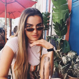 Small Oval Retro Sunglasses