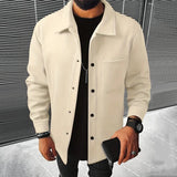 Brushed Wool Blend Button Jacket