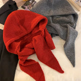 Knit Balaclava Hooded Scarf