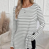 Striped Crew Neck Long Sleeve