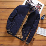 Men’s Aviator Fleece-Lined Jacket with Zipper Closure
