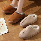 Plush Platform Winter Home Slippers