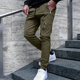Slim Fit Drawstring Cargo Pants