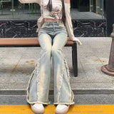Raw Edge Vintage Flared Jeans
