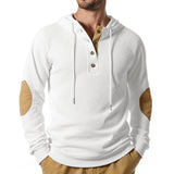 Button Neck Jacquard Knit Sweater