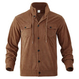 Corduroy Loose Fit Collared Jacket