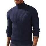 Slim Fit Turtleneck Knit Sweater