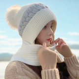 Knit Winter Hat & Scarf Set
