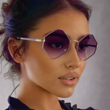Hexagon Metal Frame Sunglasses