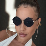 Hexagon Metal Frame Sunglasses