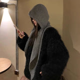 Knit Balaclava Hooded Scarf