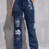 Graffiti Cargo Jeans