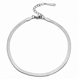 'RIDGE' Stainless Steel Snake Chain Anklet