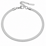 'RIDGE' Stainless Steel Snake Chain Anklet