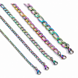 'Urban Forge Figaro Chain Necklace – Stainless Steel Classic Men's Necklace'