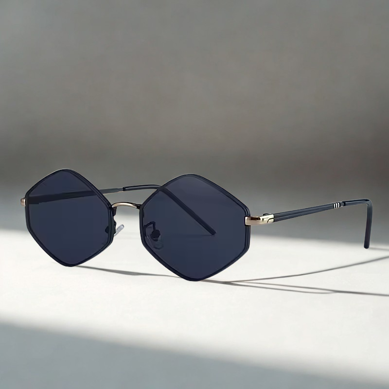 Hexagon Metal Frame Sunglasses