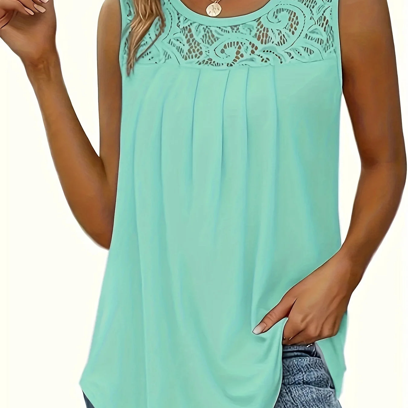 ‘Luna’ Lace Flow Top