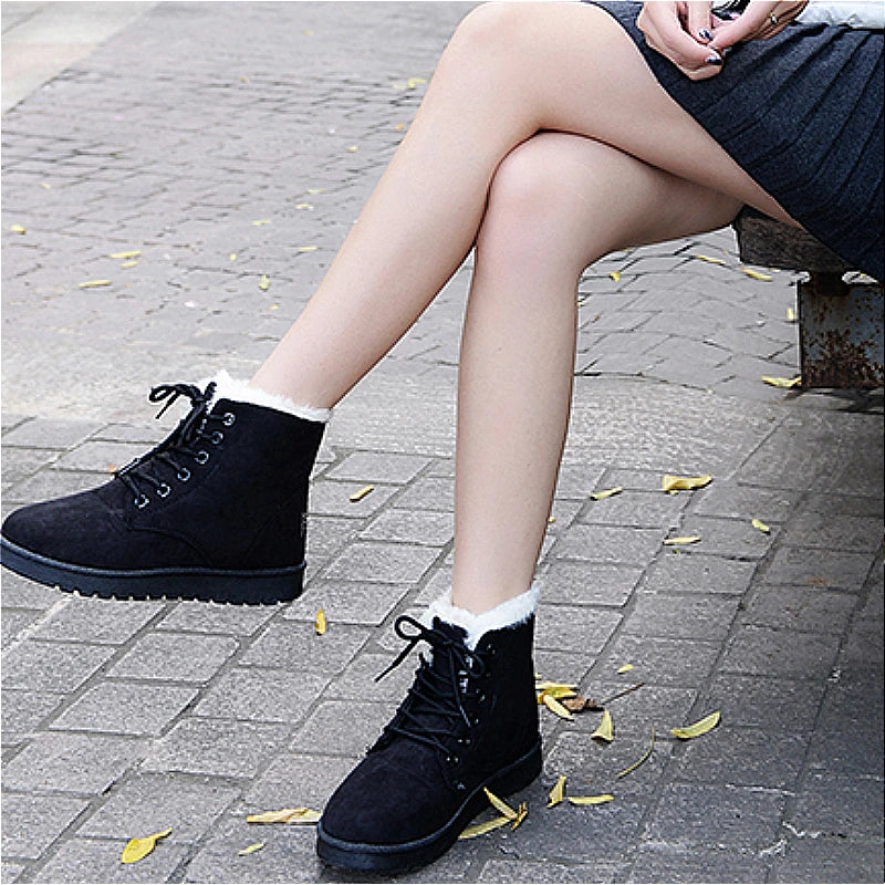 Velvet Warm Short Boots