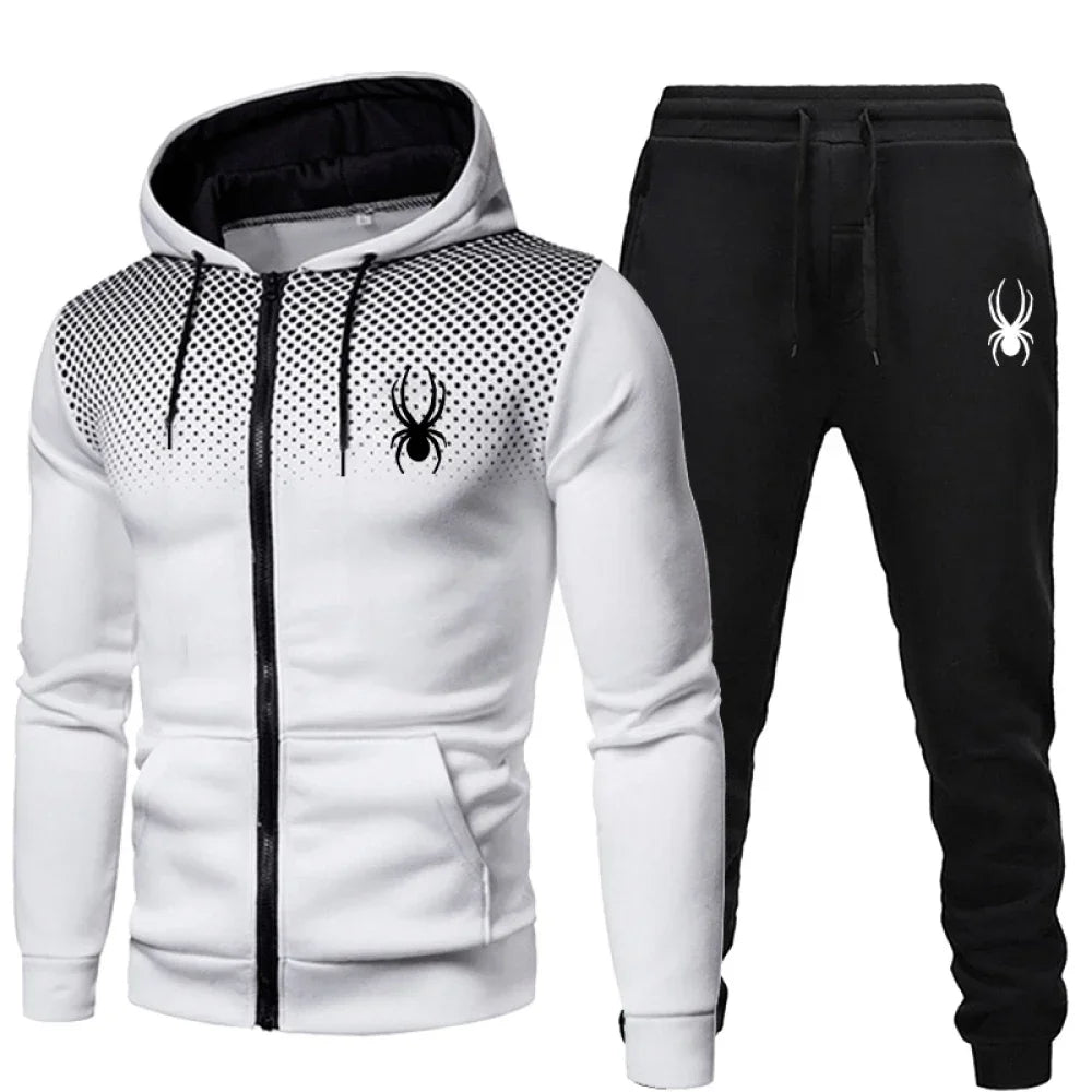 'ATLAS' Hooded Zip-Up Tracksuit Set