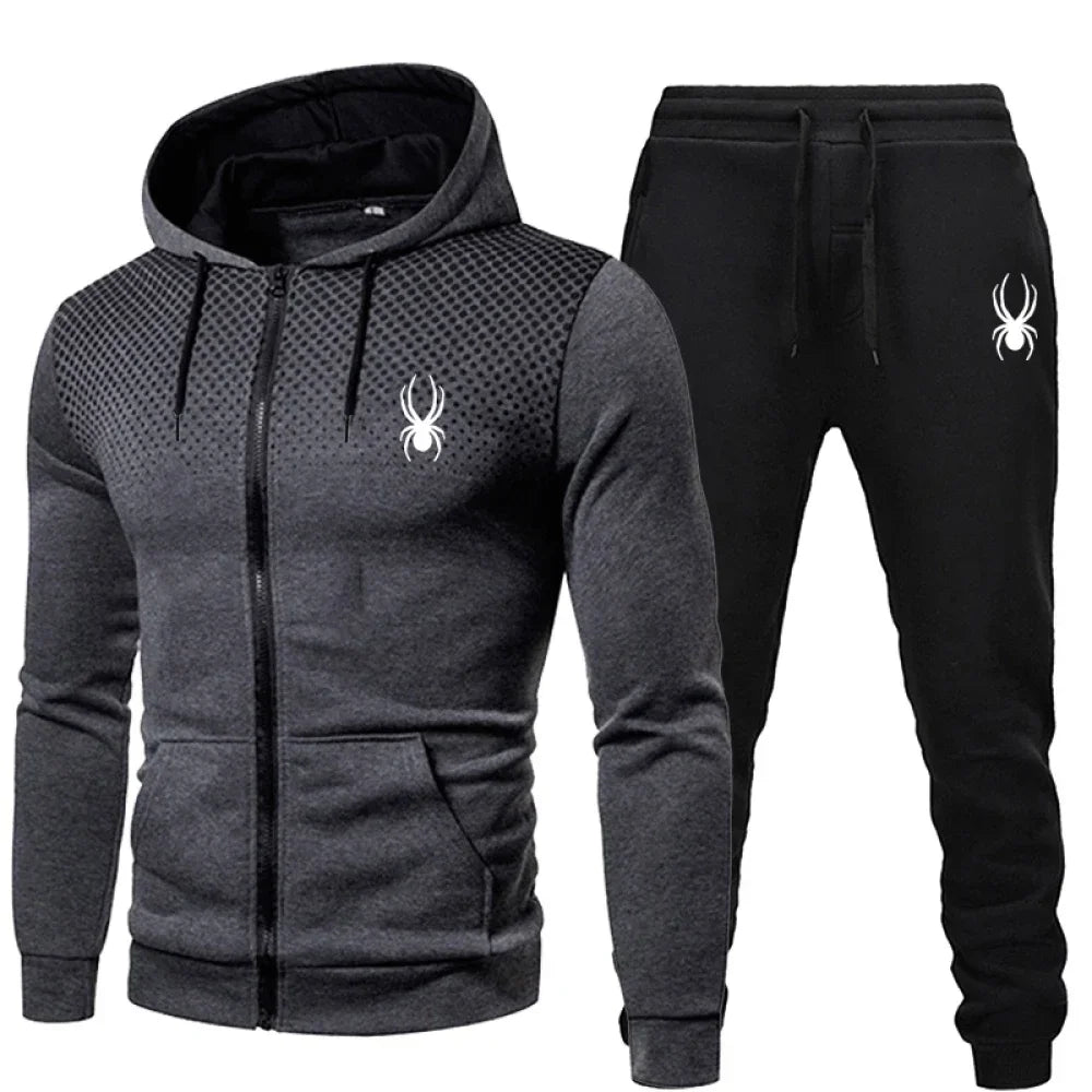 'ATLAS' Hooded Zip-Up Tracksuit Set