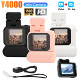 HD 1080p Y4000 Digital Video Camera Mini Camera Portable Pocket Cam With LCD Screen Digital Camera Flash Light Video Recorder