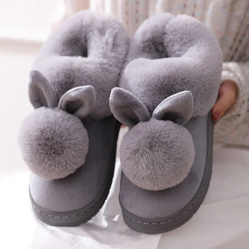 Rabbit Plush Indoor Slippers