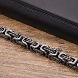 'RIDGE' Byzantine Stainless Steel Bracelet