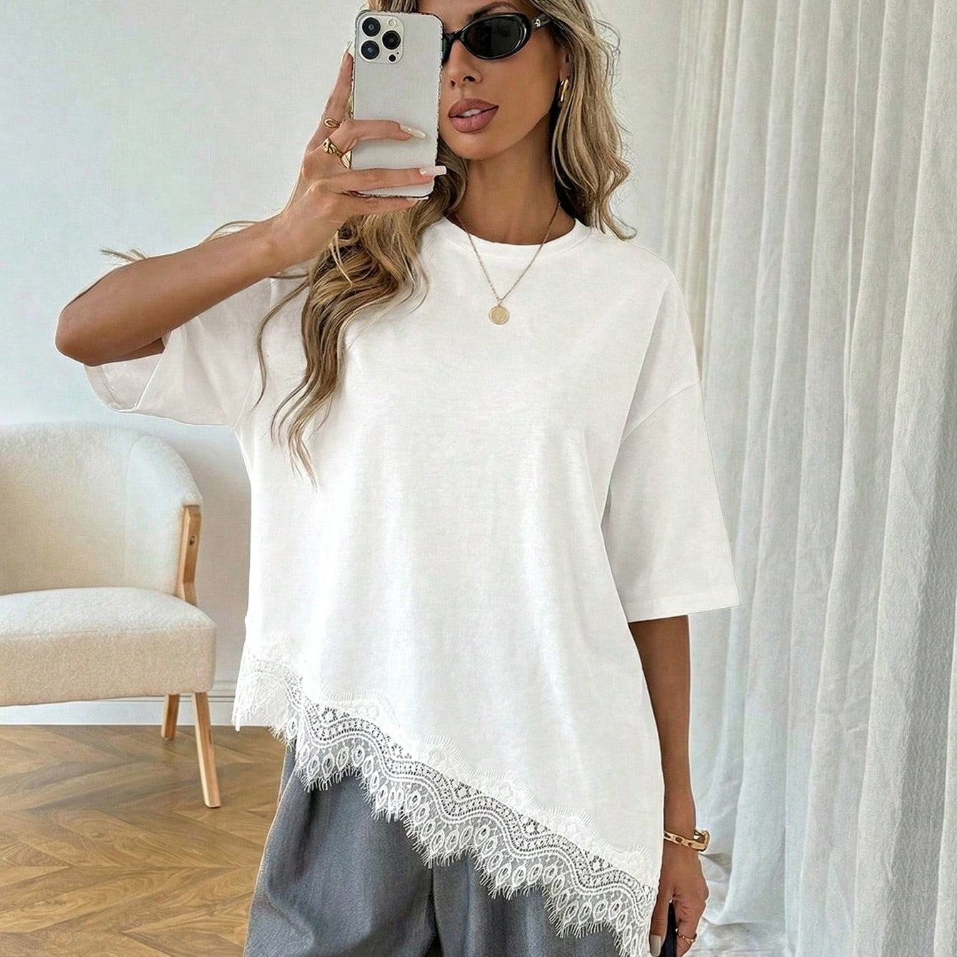 Valencia Lace Tee