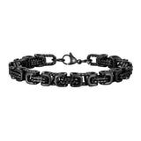 'RIDGE' Byzantine Stainless Steel Bracelet