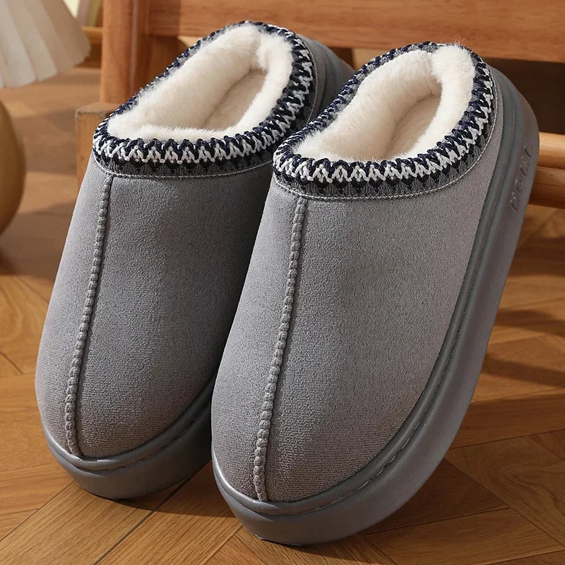Plush Platform Winter Home Slippers
