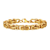 'RIDGE' Byzantine Stainless Steel Bracelet