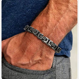'RIDGE' Byzantine Stainless Steel Bracelet