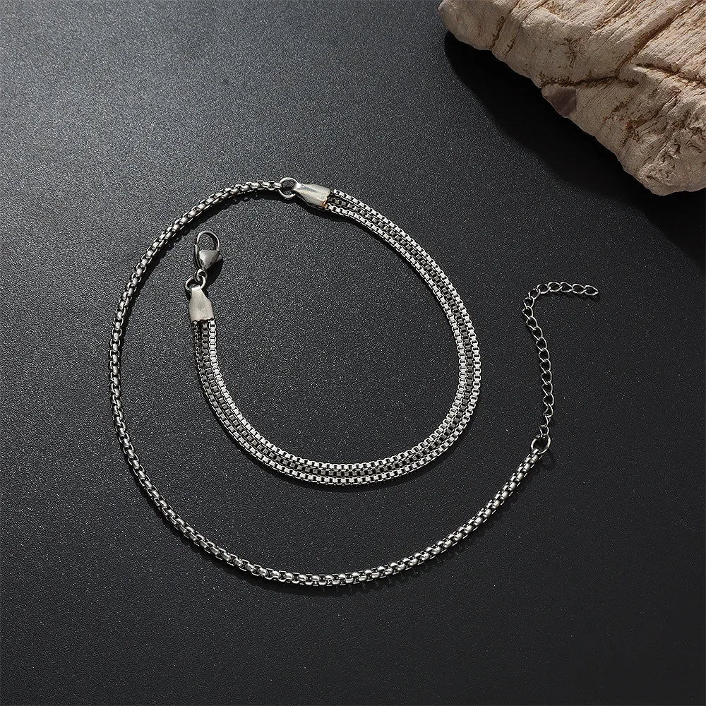'RIDGE' Stainless Steel Chain Bracelet