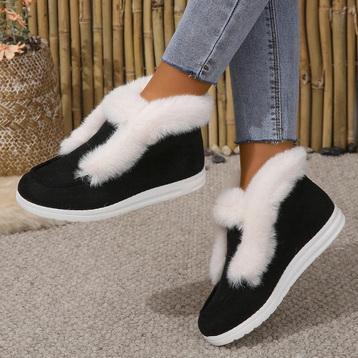 Winter Plush Platform Boots