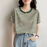 'LUNEA' Relaxed Striped Tee
