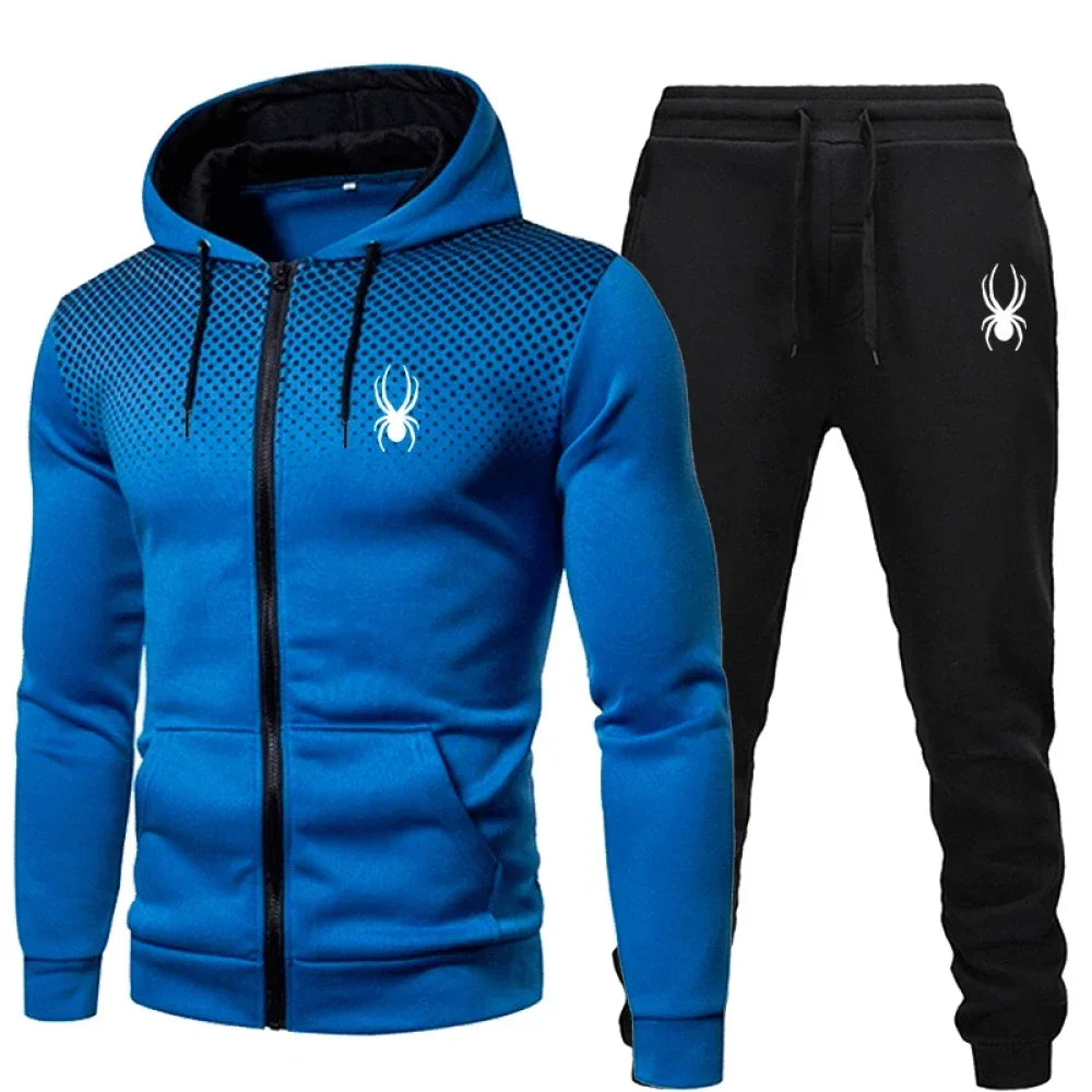 'ATLAS' Hooded Zip-Up Tracksuit Set