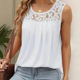 ‘Luna’ Lace Flow Top