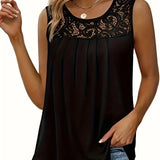 ‘Luna’ Lace Flow Top