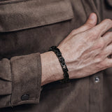 'RIDGE' Byzantine Stainless Steel Bracelet